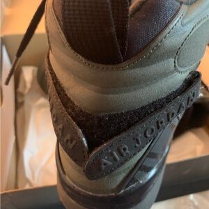 Jordan Green and Black Sneakers with Textured Upper